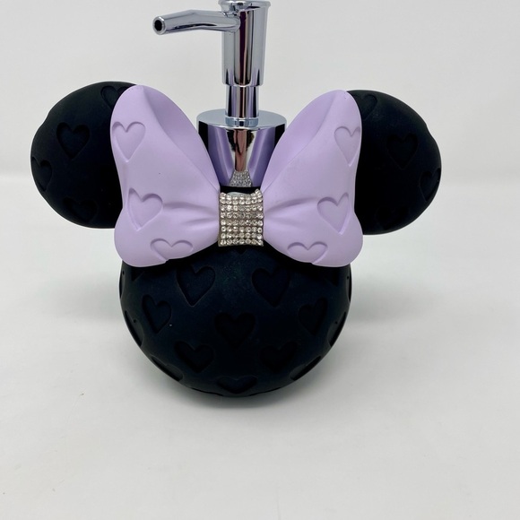NEW - Disney Black and Purple Minnie Mouse Soap & Lotion Dispenser - Picture 2 of 7